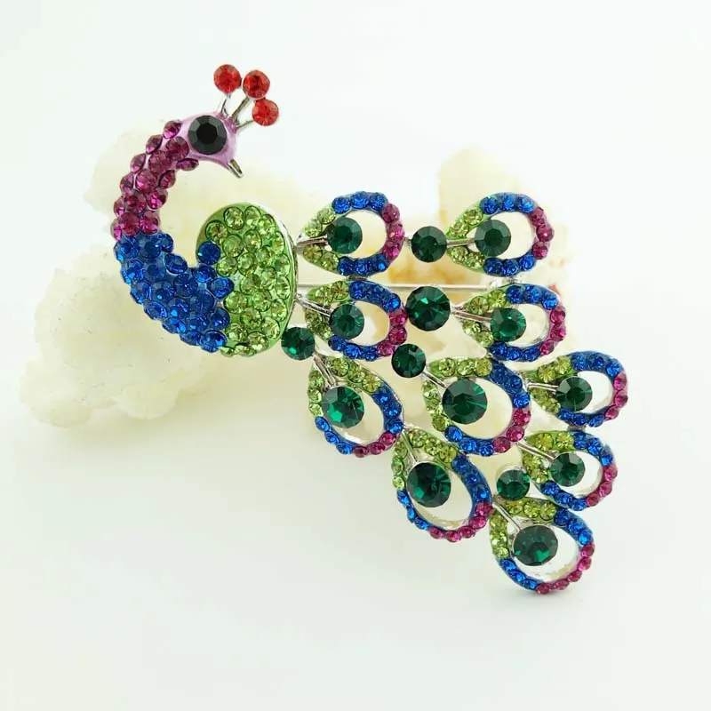 

Fashion Corsage Top Grade Peacock Japanese Korean Brooch Anchor Model Collar Pin Buckle Shawl Clothes Suit Brooch Accessories