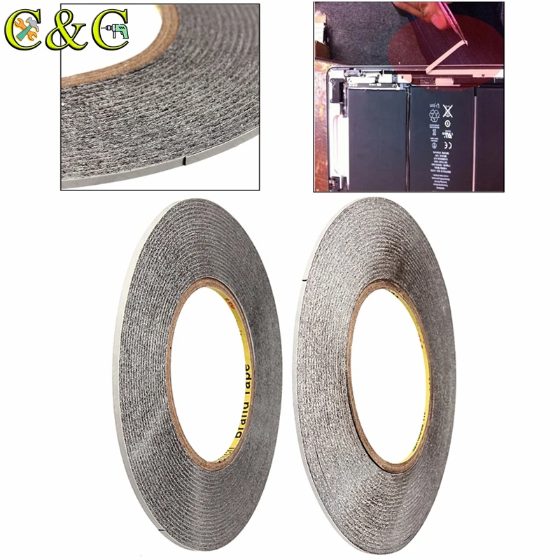 

50M x 2/3MM Double Side 3M Adhesive Tape Fix For Repairing Touch Screen LCD For Cell Phone Repair Tape