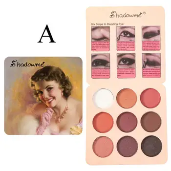 

Eye Shadow Palette 9 Color Eye Shadow Nine Color Retro Eye Shadow Palette Makeup Cosmetics TSLM1