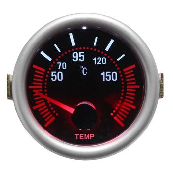 

2 Inch 52mm Car Meter Oil Temperature Gauge Instrument 12V 2A Digital LED Display with Sensor Universal Meter Gray
