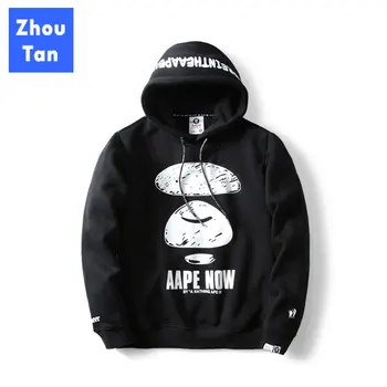 

Hoodies Streetwear for men 2020 new solid color cotton Pullover Autumn Winter pockets Quality Hoodie Fashion Casual Genuine