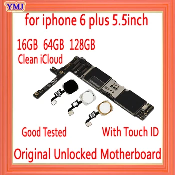 

16GB 64GB 128GB for iphone 6 plus 5.5inch Motherboard With/Without Touch ID,Original unlocked for iphone 6 Plus 6P Mainboard