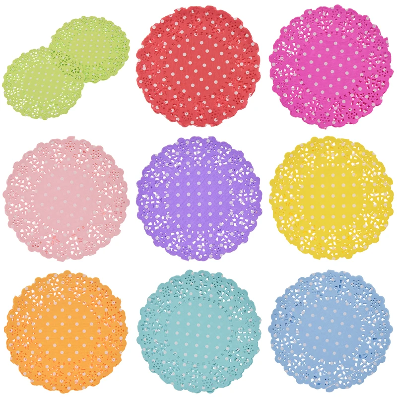2019 New Dots Lace Pattern Paper Doilies Placemats For Wedding Party Decoration Supplies Diy Paper Crafts