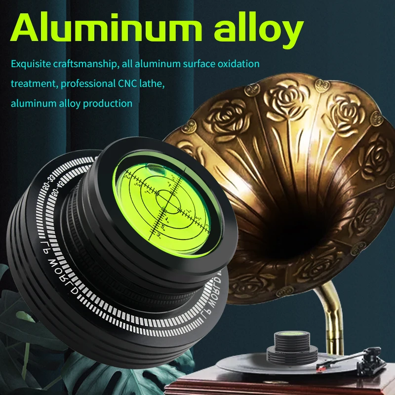 

Aluminum Alloy Phonograph Audio Disc Town 50Hz LP Vinyl Record Stabilizer Shock Absorber