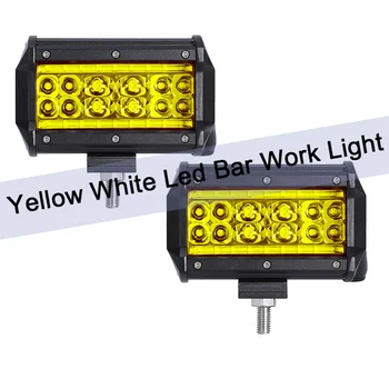 

3000K 6000K Led Fog Lamp Spot Beam Car Light Bar Working 12V 24V 78W 5'' 4x4 Accessories Off road Foco Led Tractor
