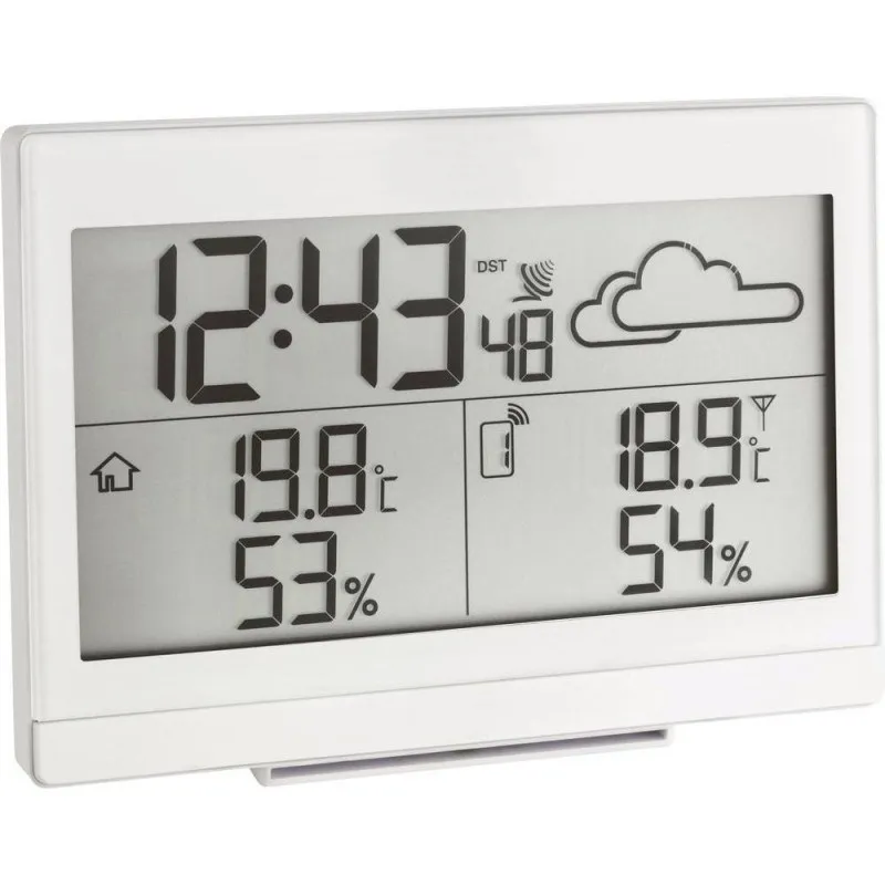 Цифровая метеостанция TFA35.1135.0" Casa" с беспроводным датчиком, белая