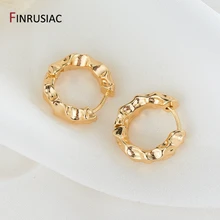 4476C Flower Link 30*23mm 6 Pieces Raw Brass Open Circle