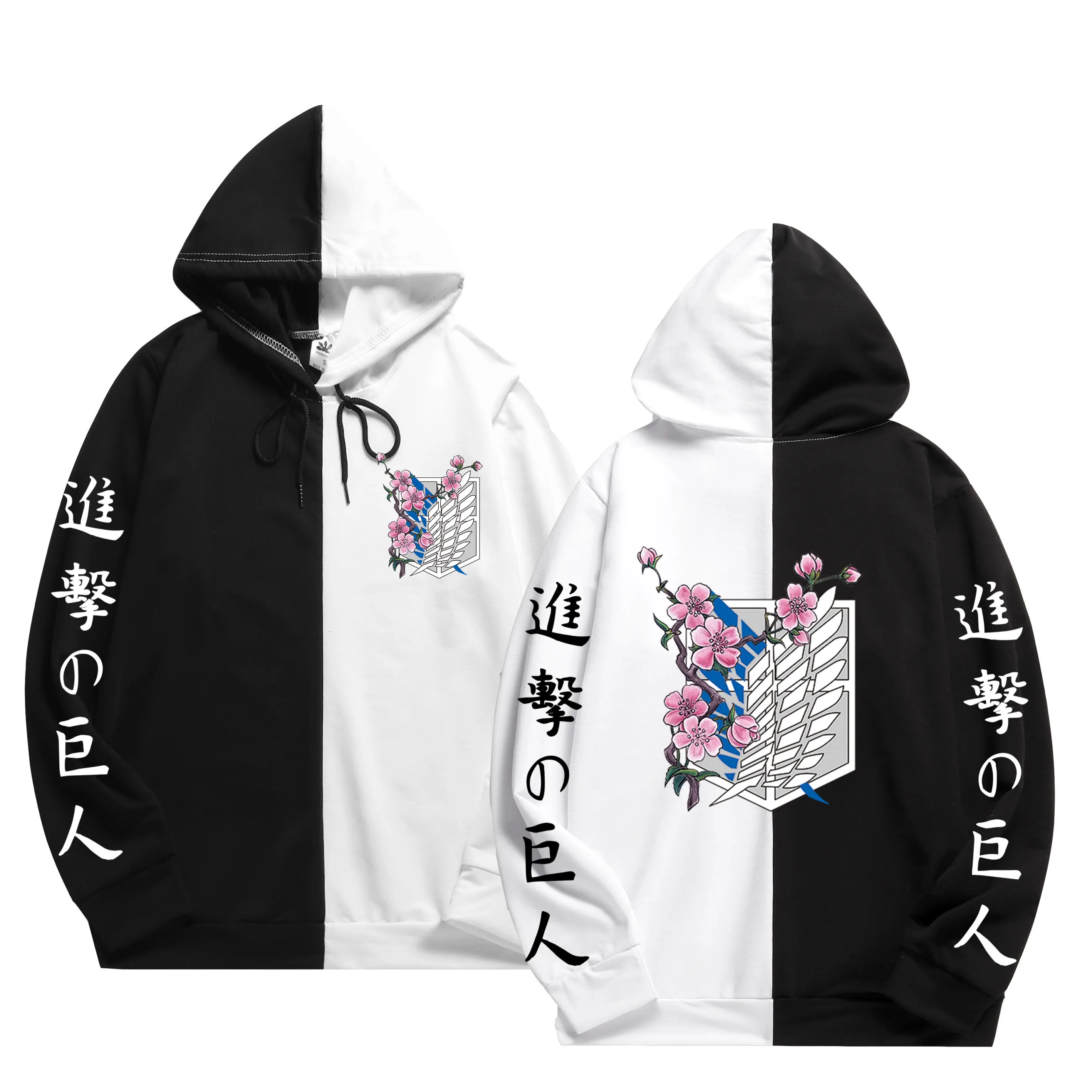 Anime Hoodie Attack on Titan Hoodied Long Sleeve Streetwear Harajuku Sweatshirt Men/Women Unisex Sport Hoody Oversized Tops
