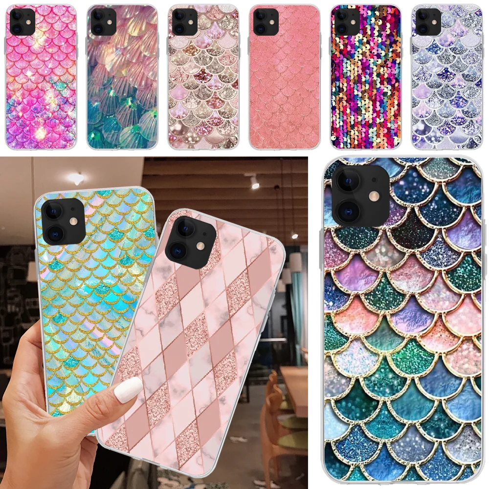 Scales glittering bling Newly Arrived Cell Phone Case For iPhone 5C 5 5S SE 7 8 plus X XS XR MAX 11 pro Pro Max | Мобильные телефоны