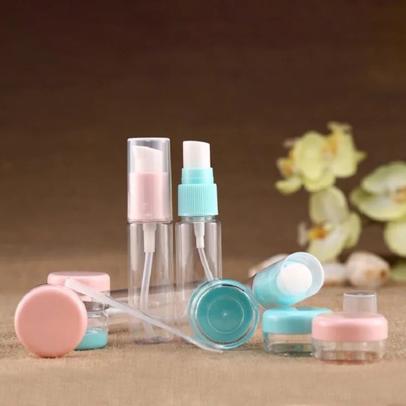 

Travel Bottles Cosmetic Containers Set Leakproof Plastic Jars For Toiletries With Box