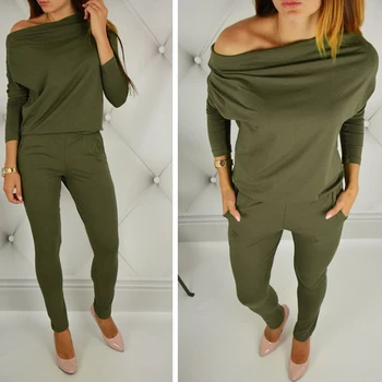 

High Quality Female Body With Long Sleeves Overalls For Women Rompers Jumpsuits Femme Sexy Shalsh Neck Ciothing Autumn