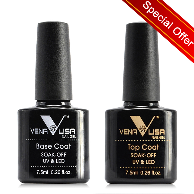 Venalisa Nude Color Gel Base Nowipe Top Coat Soak Off UV LED Gel Nail Polish Cosmetics Nail Art Manicure Nail Varnish