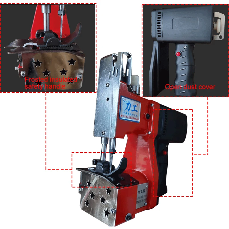 220V GK9-270 Portable Electric Sewing Machine Kit for Home Textile Industrial Portable woven Bag Sealing Machine