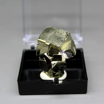 

100% Natural rare cubic pyrite mineral specimen stones and crystals healing crystals quartz gemstones Free box Free shipping