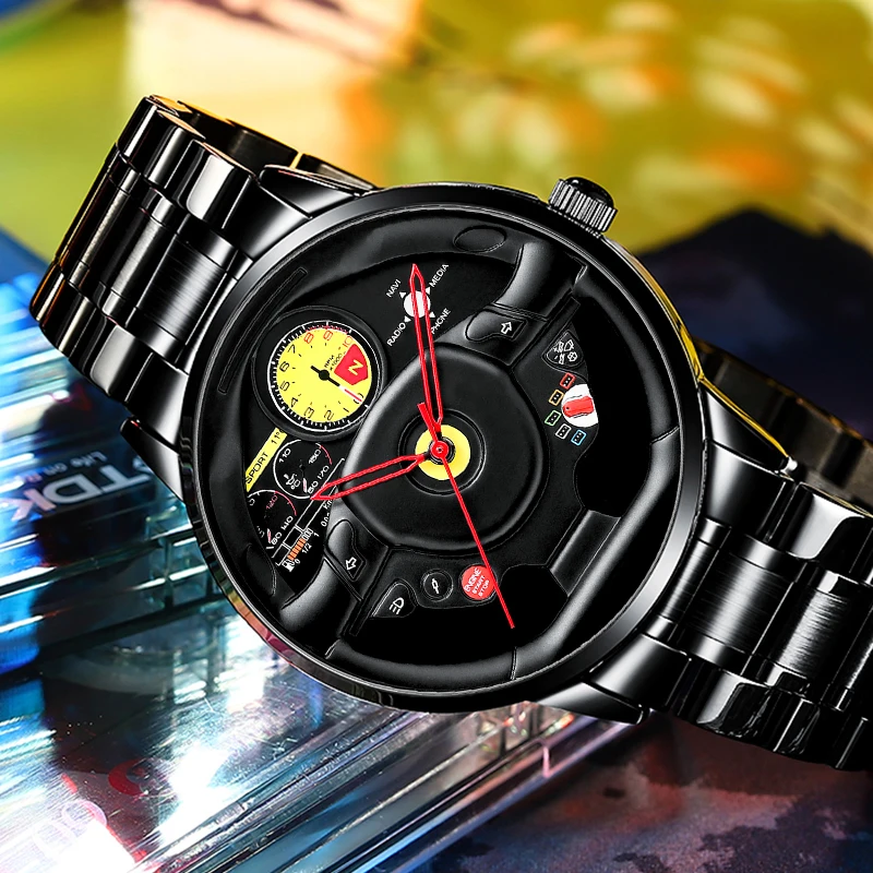 Новинка 2020 мужские часы NIBOSI индивидуальный дизайн втулка в обод автомобиля