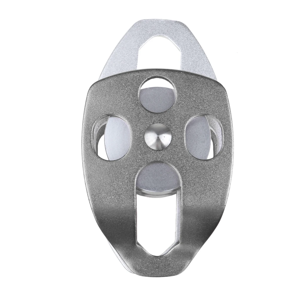 32KN Double Pulley for Hauling System Climbing Rescue Dragging Arborist Climbing Exploring Rappelling Hauling Accessories