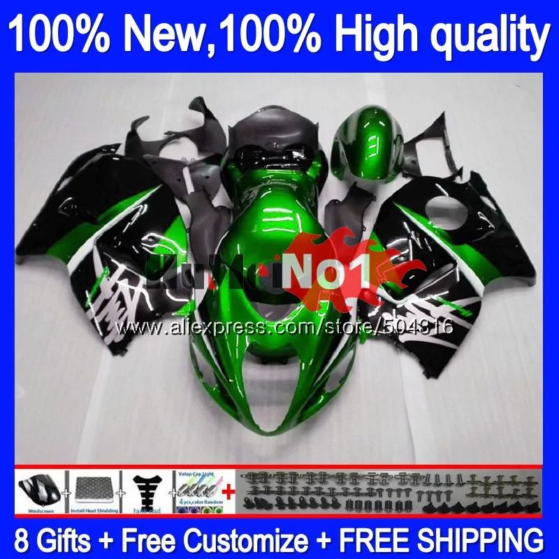 GSXR-1300 для SUZUKI Hayabusa GSXR 1300 цвета: черный, зеленый, 28MC. 100 GSXR1300 2002 2003 2004 2005 2006 2007 96 02 03 04 05 06 07 обтекатель