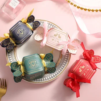 

Candy shape Wedding party Favor Box Candy box Christmas Gift Box Ice Cream Gift box Baby shower Birthday Party Gift Bag 10pcs