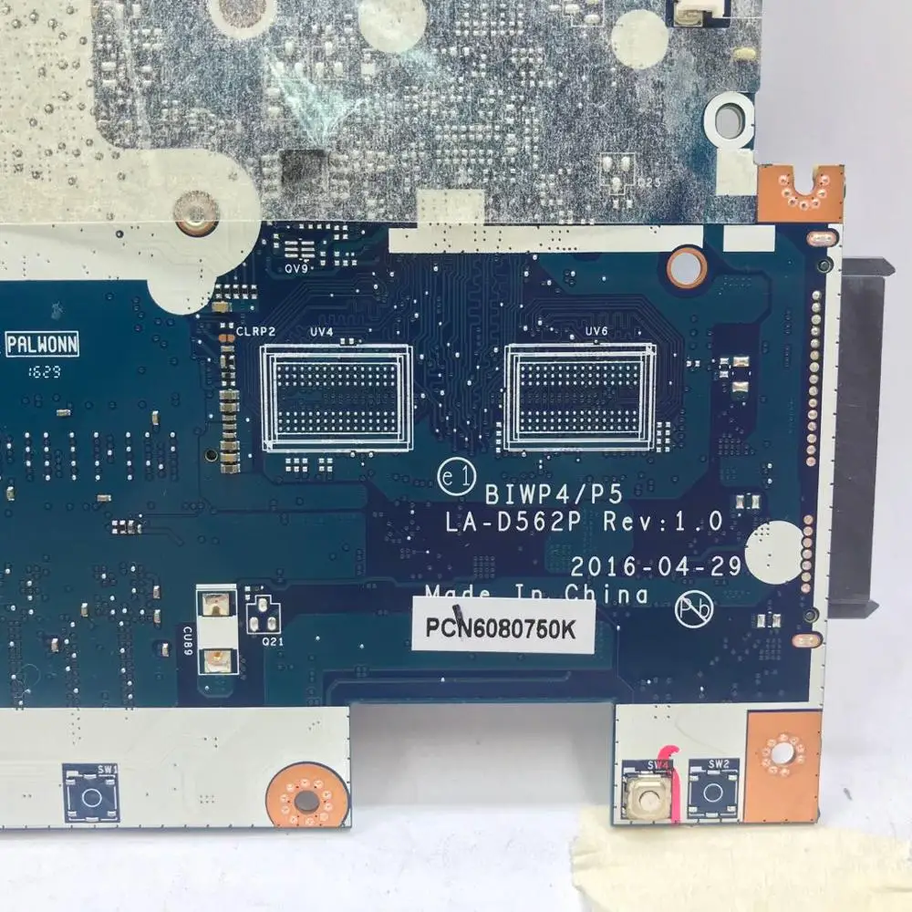 KEFU LA-D562P материнская плата для lenovo 110-15isk материнская плата для ноутбука LA-D562P I7-6500U процессор 4 Гб тестовая работа