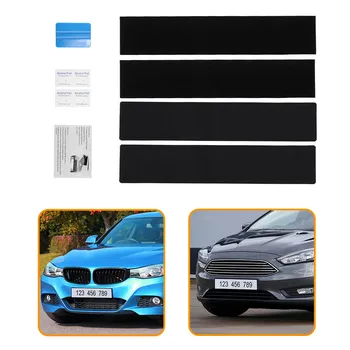 

Universal Plate Car Refit Holder License Plate Sticker Self-Adhesive Fastener For All Common Vehicle License Plate