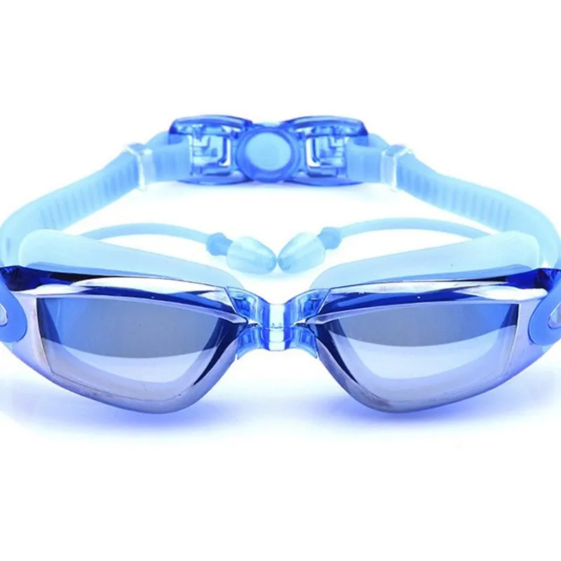 

Goggles High-definition Waterproof Anti-fog with Earplug for Both Men And Women Big Box Swimming Goggles Adult Profession Swimmi