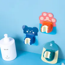 Adjustable Cartoon shower holder Holder Self-adhesive Handheld No Suction Up Holder Wall Mounted Bathroom Shower Holder Bracket