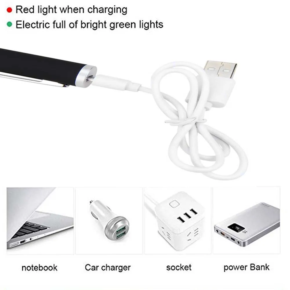 USB Зеленая лазерная указка встроенный аккумулятор высокий мощный красный лазерный прицел 10000 м 5 мВт Регулируемый фокус Lazer pen