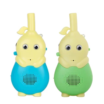 

2pcs Gifts Walkie Talkie Radio Cartoon Colorful LED Outdoor 2 Way Kids Toy Long Range Interactive Adventures Intercom Christmas