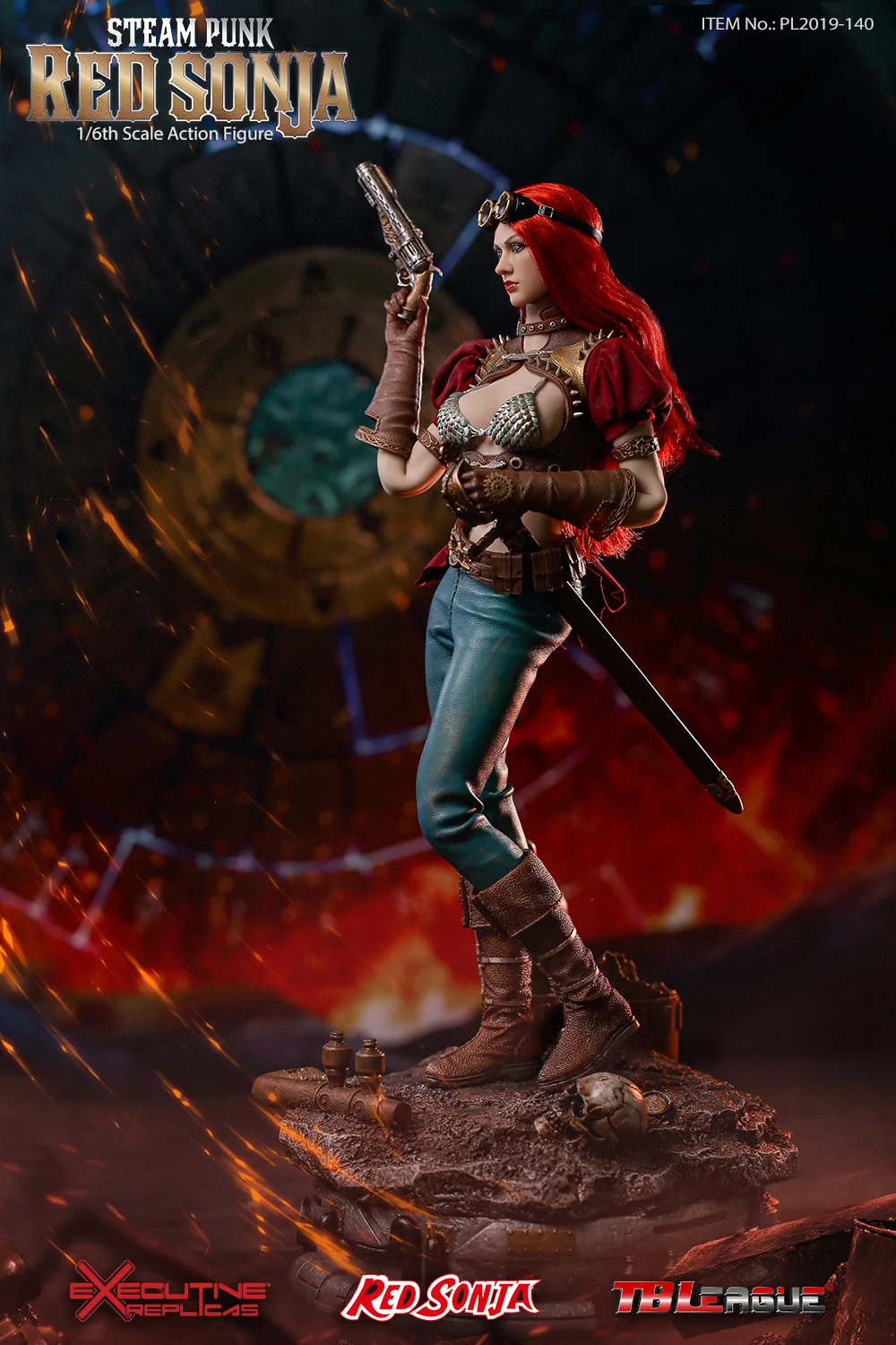 TBLeague PL2019 140 B PHICEN бесшовное женское тело Steam Punk Red Sonja 1/6 фигурка Deluxe Ver.|Игровые