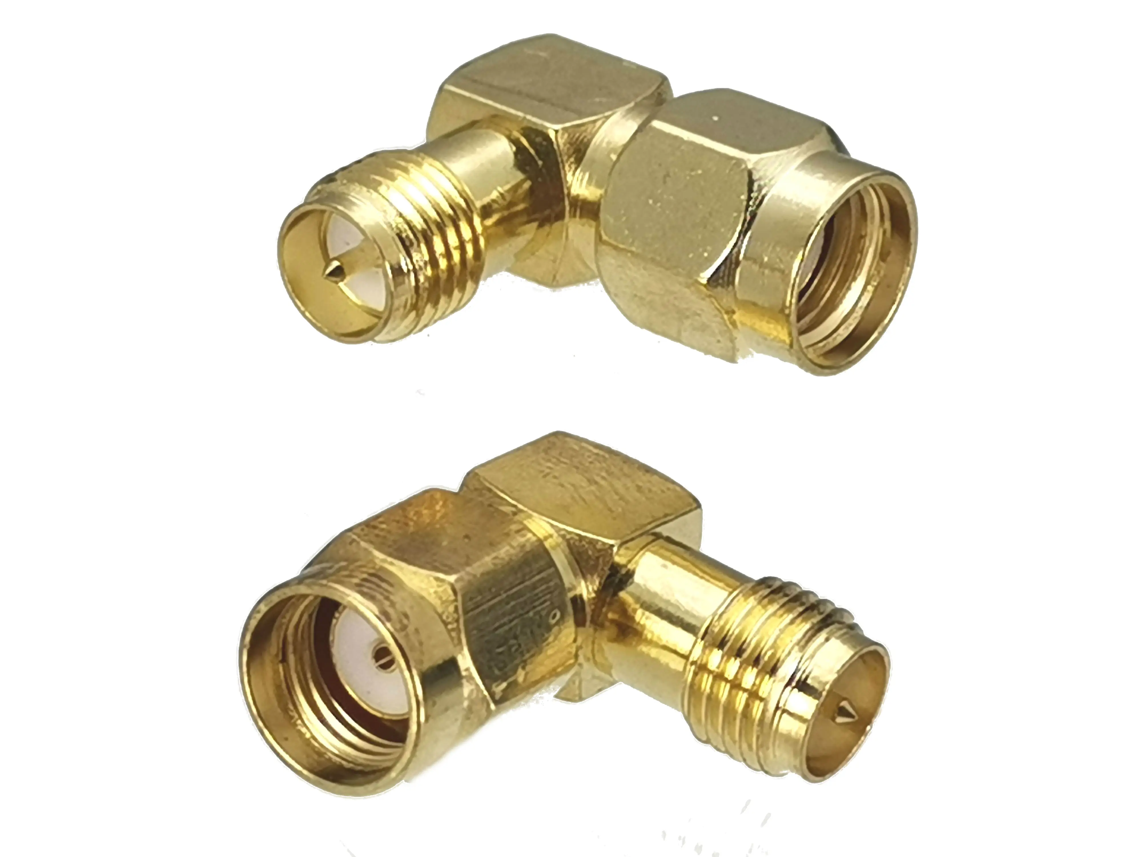 1pcs csatlakozó Adapter SMA RP-SMA hogy SMA RPSMA Apaállat dugasz & Nőnemű jacket egyenesen & lga szögben RF coaxial átalakító Új Sárgaréztábla