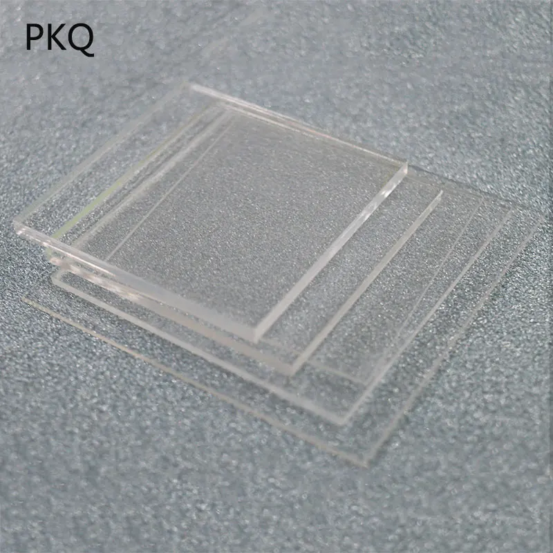 10 шт./лот маленький квадратный акриловый лист прозрачный пластиковый лист из плексигласа органического стекла полиметилметакрилата толщина 3 мм