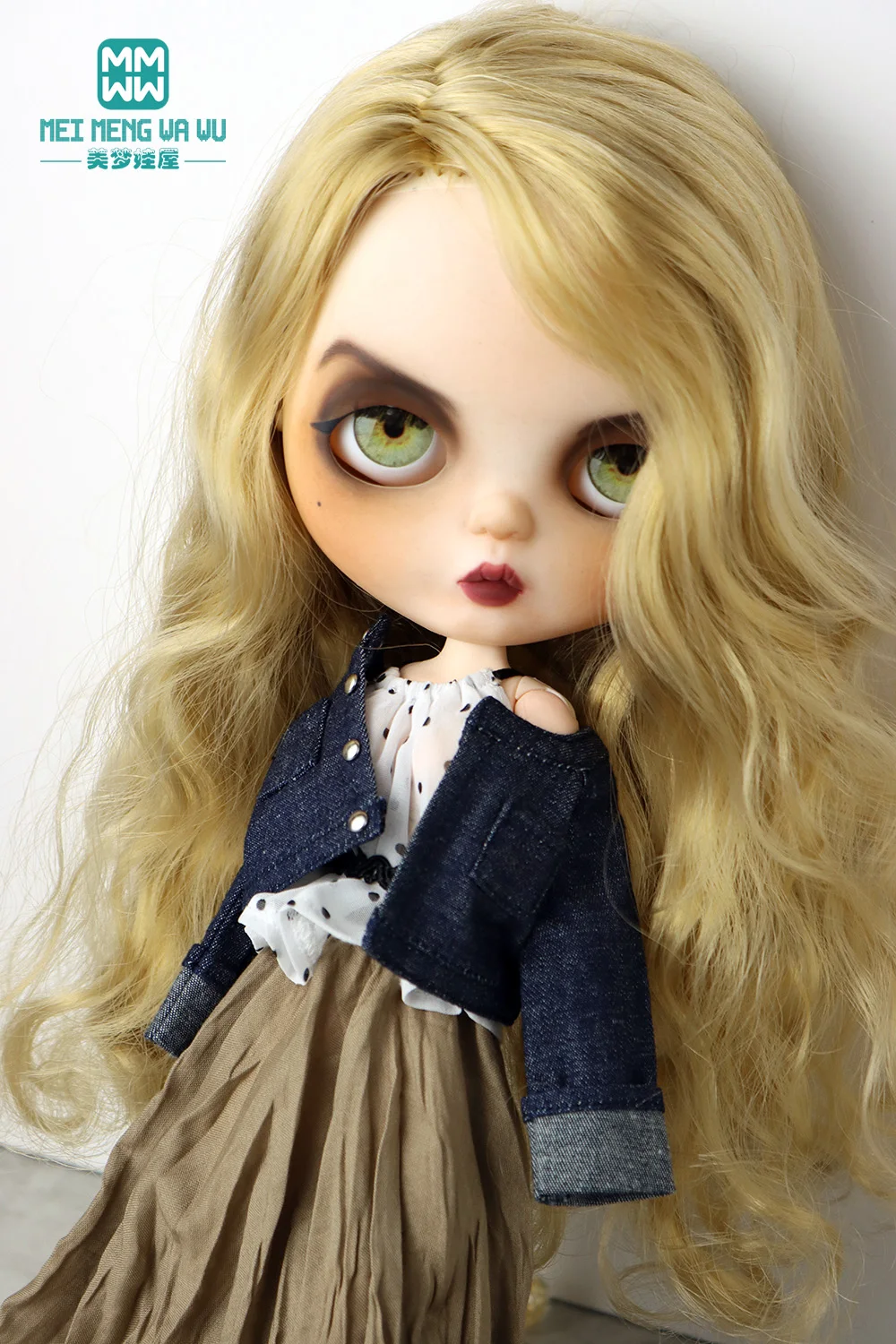 

Модная длинная юбка для кукол Azone OB22, 28-30 см