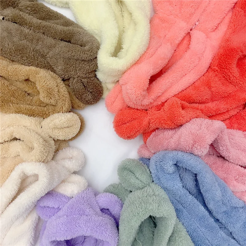 Autumn Baby Rompers Cute Bear Hooded Fleece Toddler Boys