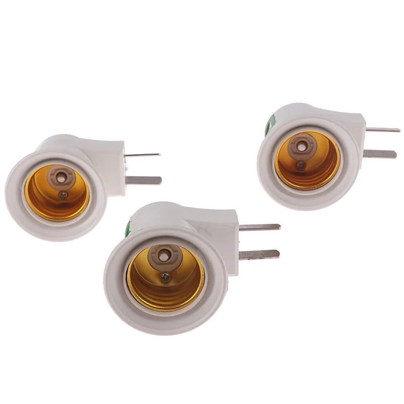 E27 Light Bulb Socket Holder Plug-in Adaptor Screw Base Lamp Wall US EU Plug RD 