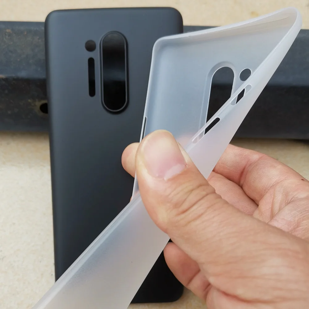 Coque De Téléphone Ultra Fine Pour OnePlus 8/8 Pro, Anti-rayures, TPU Noir