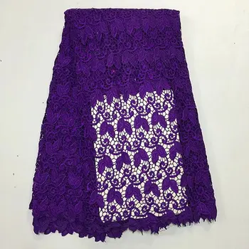 

Newest african water soluble chemical cord lace fabric,High quality Guipure lace fabric for party dress PL20461