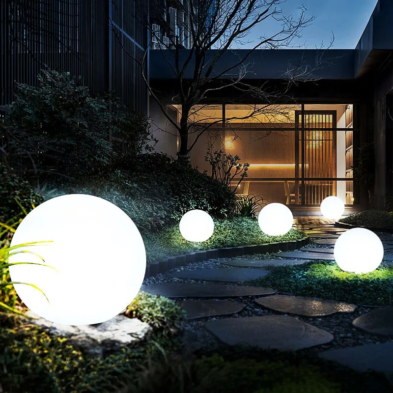 Outdoor LED Garden Ball Lights Remote Control Floor Street Lawn Lamp Swimming Pool Wedding Party Holiday Home Decoration