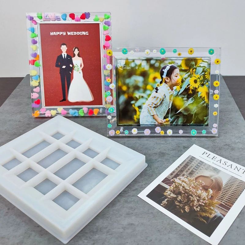 Photo Frame Silicone Mold Epoxy Resin Silicone Picture Frame Ornament
