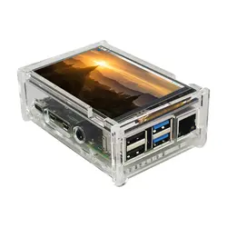 Для Raspberry Pi 4 дисплей 3,5 дюймов TFT сенсорный экран 480*320 lcd + акриловый чехол для корпуса для Raspberry Pi 3 Model B 3B Plus