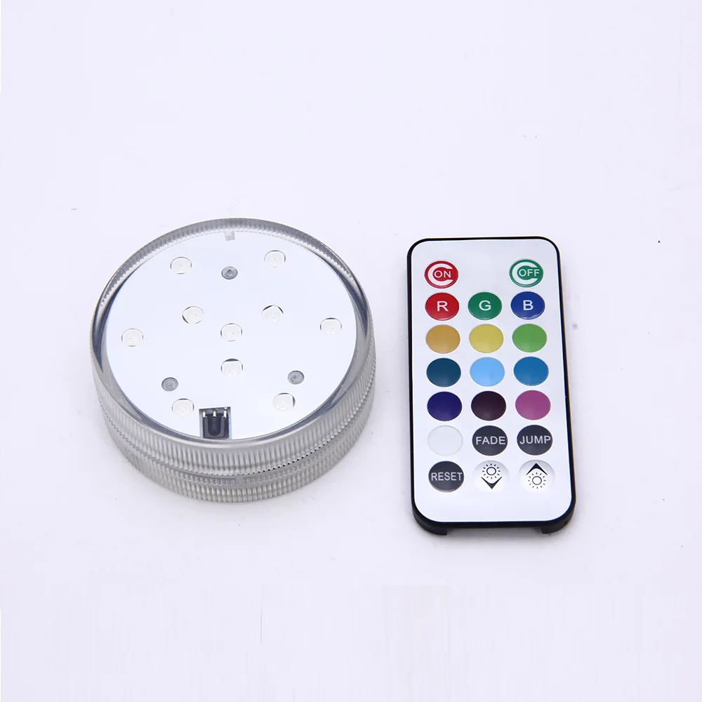 7*2.2cm Arab Hookah Shisha 12 Color Remote Control Led Light Shisha Pipes Accessories
