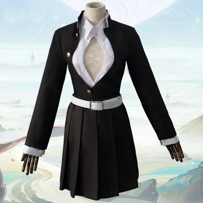 Damon Slayer Tiny Weibliche Damon Morder Kostum Damon Slayer Kimetsu Keine Yaiba Kanroji Mitsuri Cosplay Mantel Kleid Anzug Frauen Perucke Anime Costumes Aliexpress