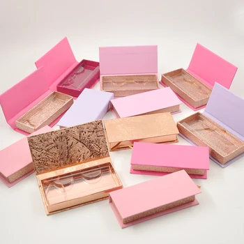 

wholesale false eyelash packaging box lash boxes packaging custom logo faux cils 25mm mink eyelashes magnetic case bulk vendor
