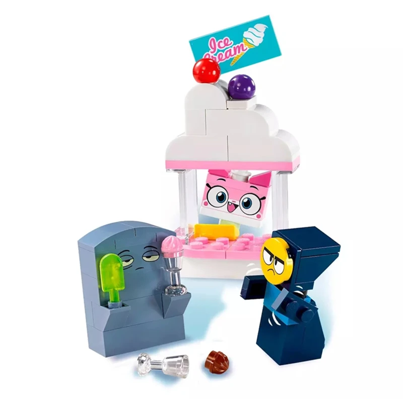 Большой фильм Мультфильм Unikitty кошка Unikingdom сказочная коробка с игрушками строительные блоки кирпичи наборы игрушки Совместимые друзья 41456