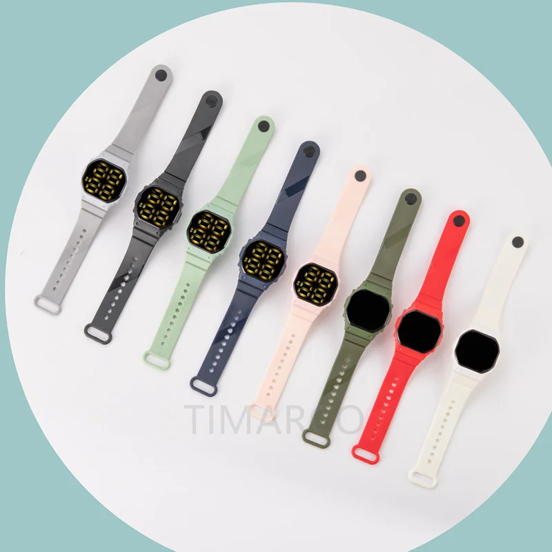 2021 Men's Watch LED Digital Watch for Men Women Sports Army Military Wristwatches Simple Silicone Electronic Cock Reloj Hombre