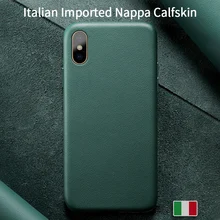 SanCore для iPhone X Xs Max чехол для телефона кожаный модный сотовый телефон полная защита наппа бизнес Премиум оболочка роскошный воловья кожа человек