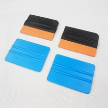 2 шт. углеродное волокно обертывание пинг виниловый скребок+ 2 шт. Синий Мягкий войлок автомобиля чистящий скребок Виниловая пленка обертывание окна тонировка Инструменты