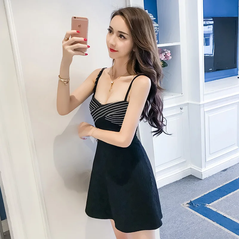 

Dress 2018 Summer New Products Korean-style Camisole Tube Top WOMEN'S Dress Sleeveless Base A- line Skirt
