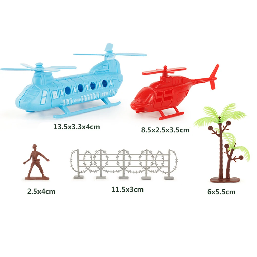 Set Plastic Puppet Soldiers Military Toy Set Diy Kidsroom Funny Collection Decor Small DIY Military Toys Cool