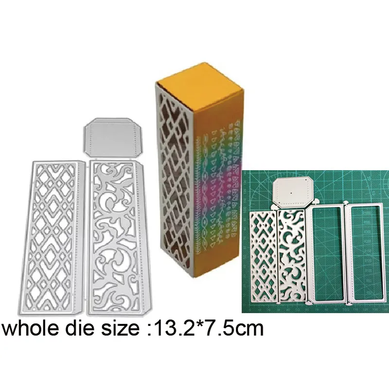 

2021 Cutting dies 3D Box metal cutting dies cut die mold decoration Scrapbook paper craft knife mould blade punch stencils dies
