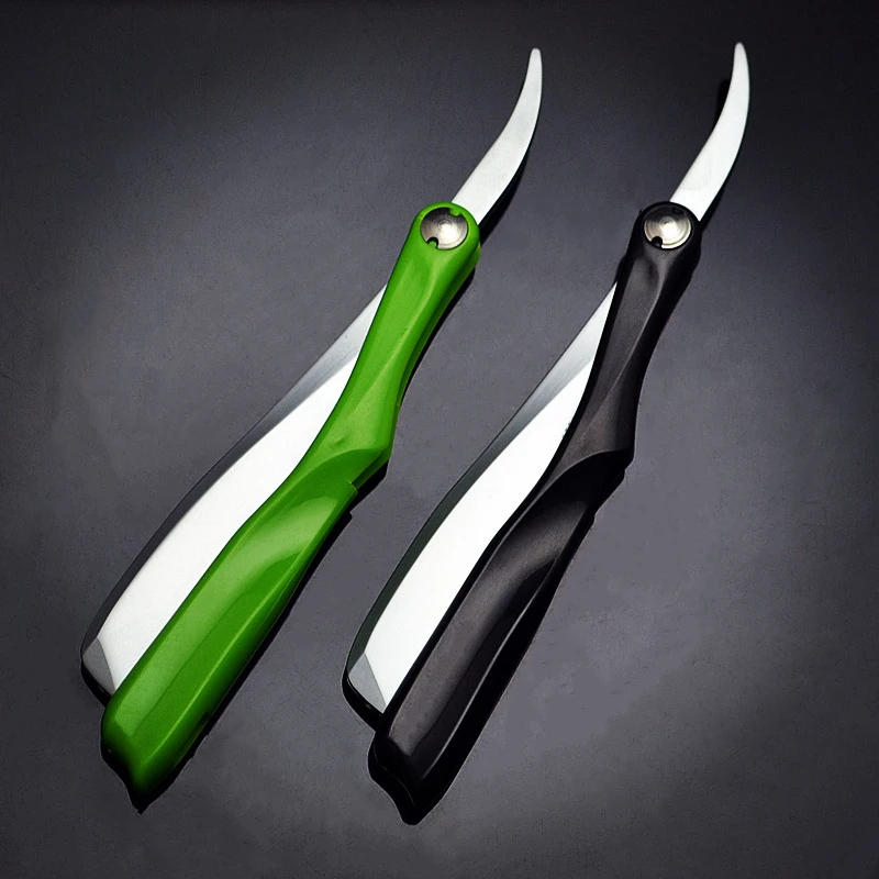 Plastic Handle Barber Blade Holder Folding Shaver Vintage Razor Men Shaving Barber Tool G0131